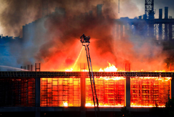 fire at site